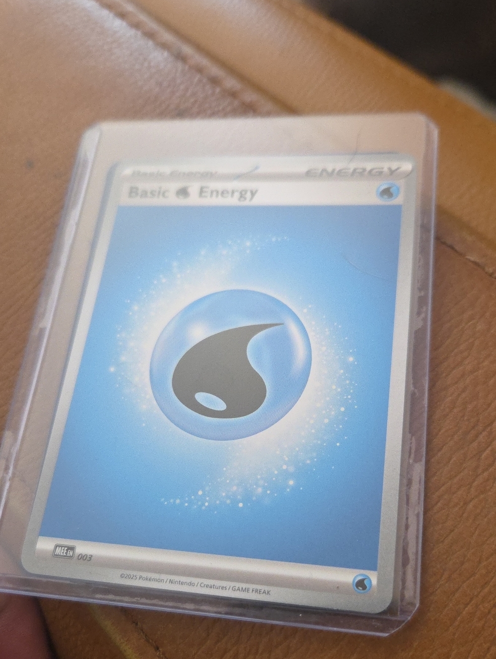 2 Pokémon Basic Water Energy Card - Blue And One Red Basic Energy